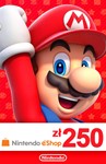 Nintendo eShop Store Poland: Карта оплаты 250zl