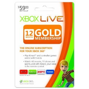 Xbox Live 12 Month Gold Subscription