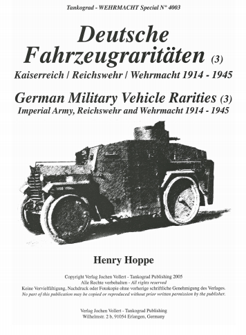 German Military Vehicle Rarities
