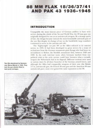 88 mm. Flak Gun - 1936-45