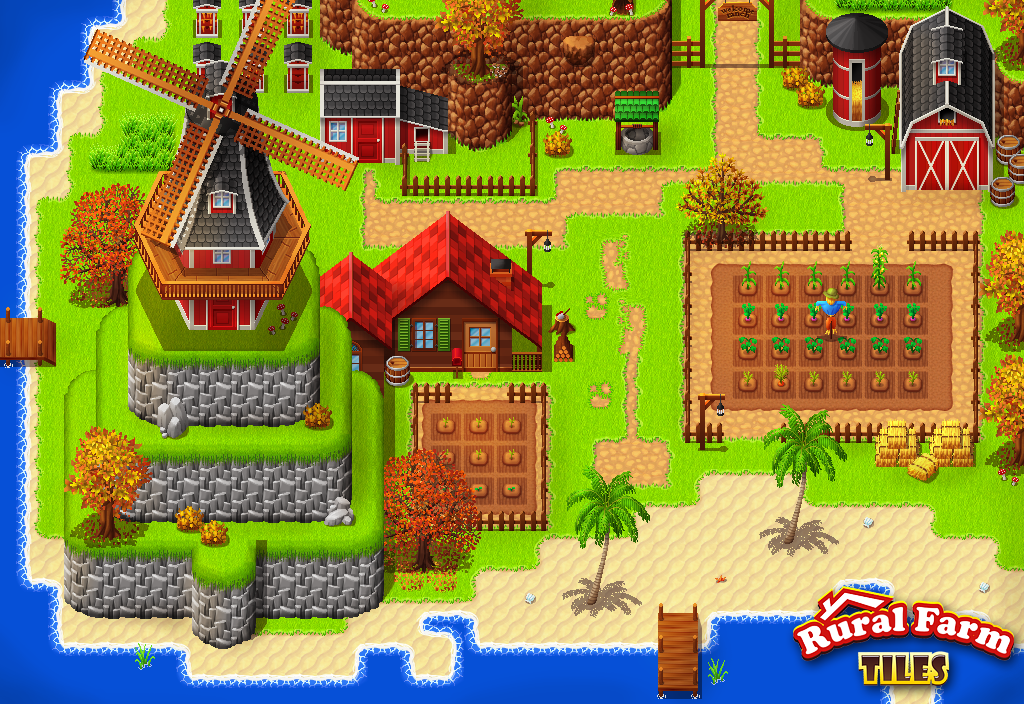 Buy RPG Maker - Rural Farm Tiles Resource Pack (Steam Key) and download