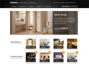 Sommerce, шаблон WP для создания интернет магазина