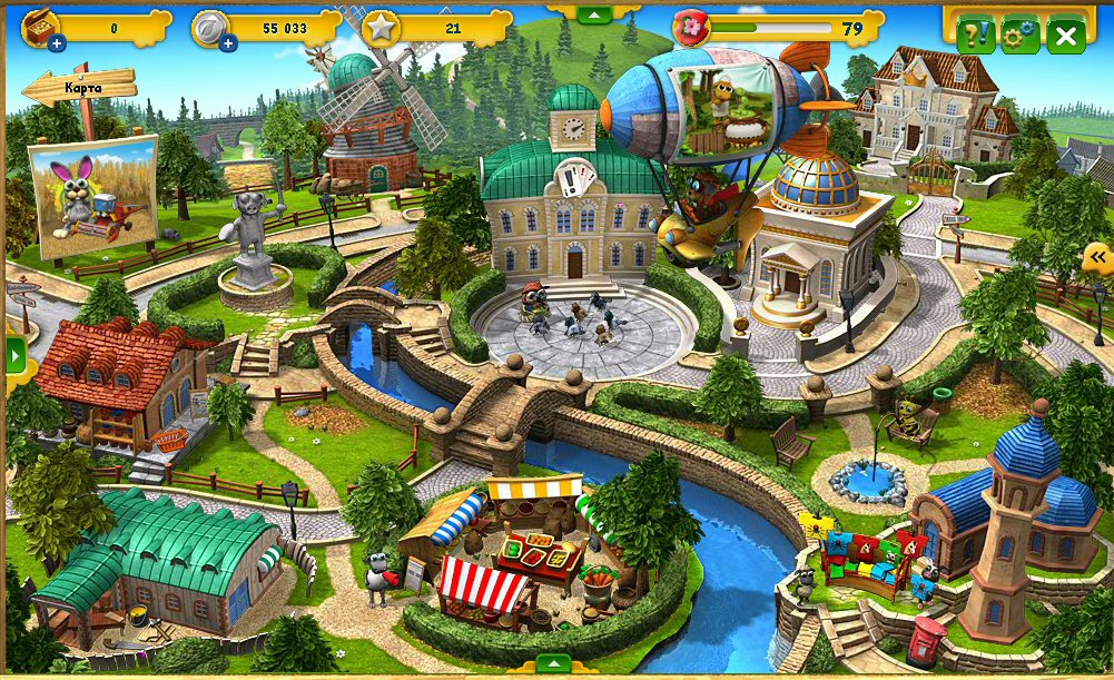Игровой аккаунт в Farmerama.com 80 уровень