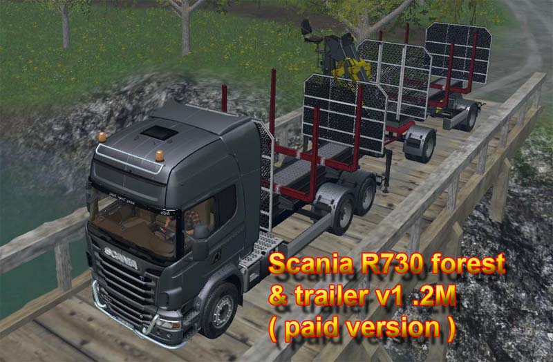 Scania R730 forest & trailer v1 .2M