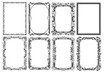 Black and white vector design frame for text - irongamers.ru
