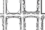 Black and white vector design frame for text - irongamers.ru