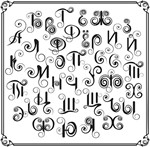 Decorative letters of the Russian alphabet vector - irongamers.ru