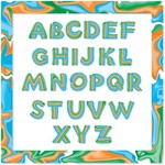 Векторный декоративный шрифт, буквы из пластилина