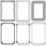 Black and white vector ornamental frame - irongamers.ru