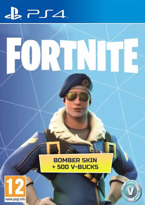 Buy Fortnite - Bomber Skin + 500 V-Bucks (PS4) and download - 500 x 706 jpeg 42kB