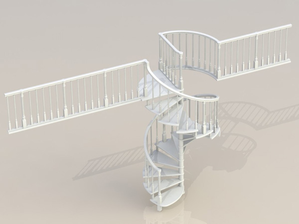 Лестница 012 (Каталог 3D-Уроки по SolidWorks)