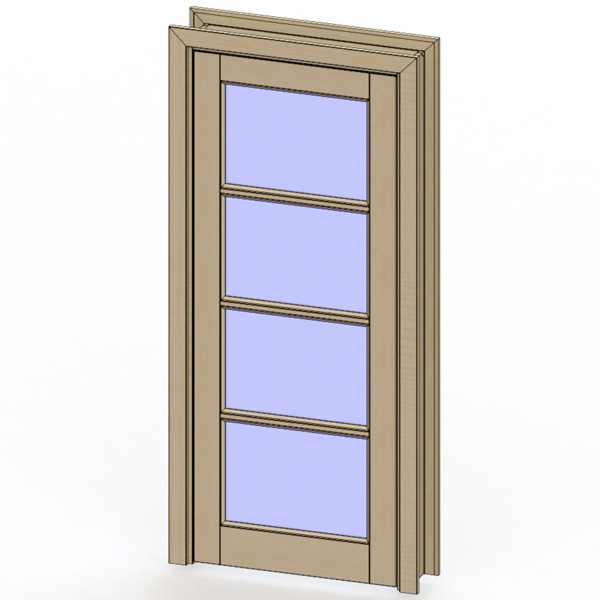 Дверной блок 001 (Каталог 3D-Уроки по SolidWorks)