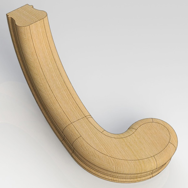 Волюта 002 (правая) (Каталог 3D. Уроки по SolidWorks)