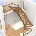 Лестница 011 (Каталог 3D-Уроки по SolidWorks)