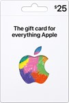 iTunes $25 US Dollar USD Gift Card USA