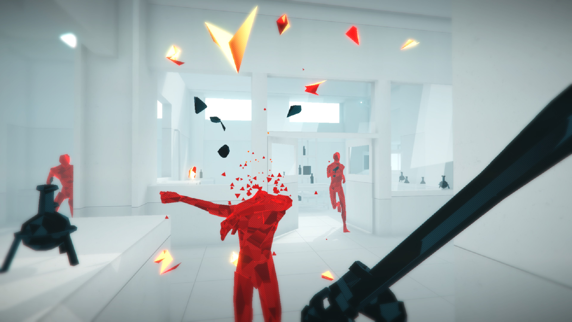 Игра где замедлять время. Superhot VR ps4. Superhot VR диск. Супер хот игра. Супер хот 2.