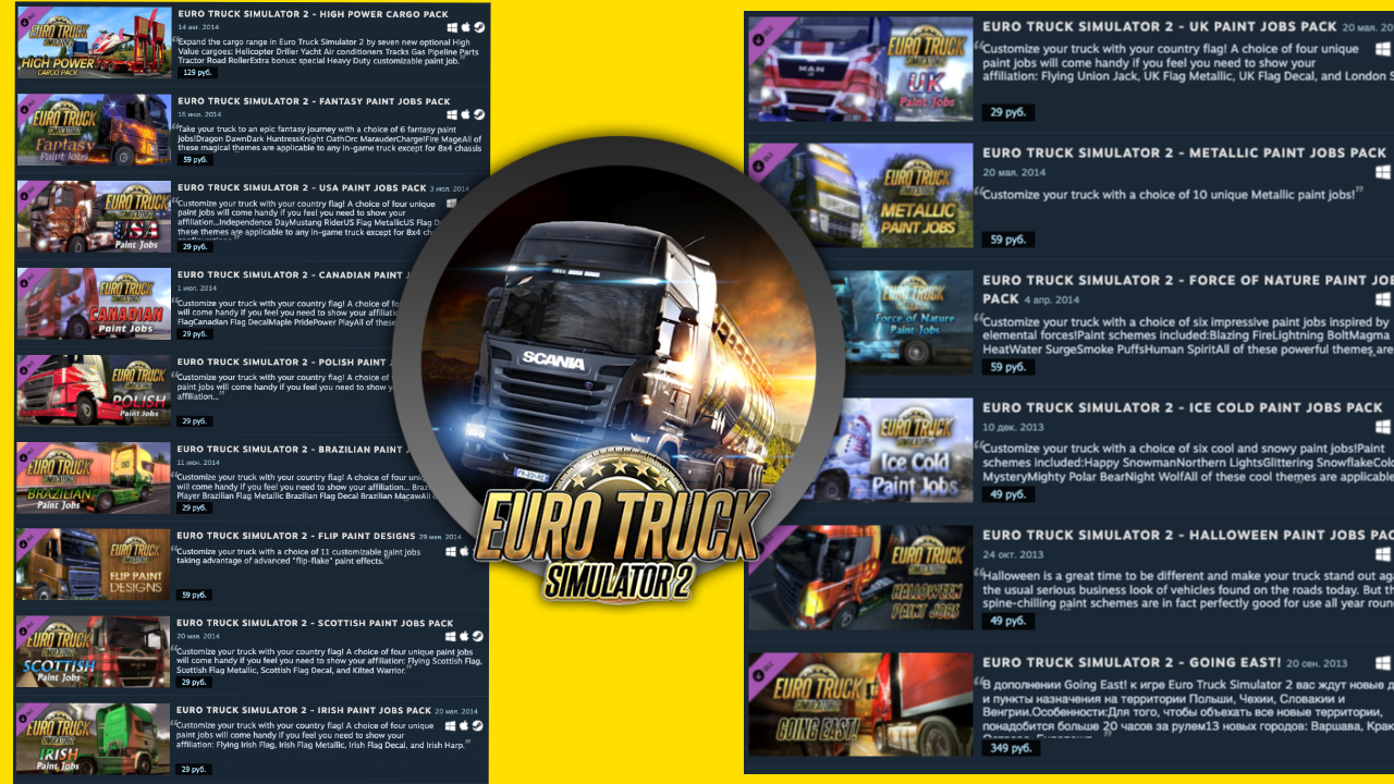⭐️ETS 2⭐ Euro Truck Simulator 2 +79 DLC🔥STEAM (GLOBAL)