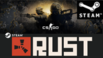 RUST + CS GO Global Offensive ОНЛАЙН (Region Free)