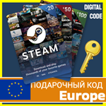 **СТИМ КАРТЫ*** EURO STEAM ЕВРО КОД ЕВРОПА ПОПОЛНЕНИЯ