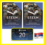 ⭐️СТИМ КАРТЫ⭐🇷🇸 Serbia STEAM GIFT КОД Сербия EURO