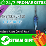 ** Monster Hunter World Iceborne Pendant Azure Crystal