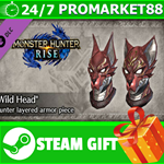 ** Monster Hunter Rise "Wild Head" Hunter layered armor