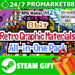 ** RPG Maker MZ - 8bit Retro Graphic Materials All-in-O