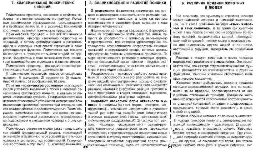 Шпаргалка: Шпаргалка по психологии и педагогике