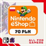 💢 Nintendo Карта eShop 70 PLN ПОЛЬША🇵🇱
