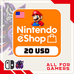 💢 Nintendo eShop Gift Card 20$ USA 🇺🇸🛒 - irongamers.ru