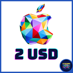 🍏 iTunes Gift Card - 2 USD (USA) 🇺🇸 🛒No fees