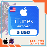 🍏 iTunes Gift Card - 3 USD (USA) 🇺🇸 🛒 - irongamers.ru
