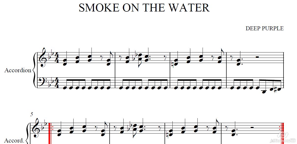 Smoke on the water (Deep Purple)