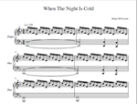 Army Of Lovers - When The Night Is Cold sheet for piano