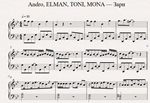 Andro, ELMAN, TONI, MONA — Зари (ноты для фортепиано)