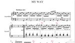 My Way sheet music for accordion (Frank Sinatra)