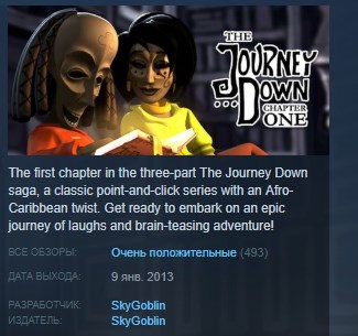 The Journey Down Chapter One STEAM KEY REGION FREE GLOB
