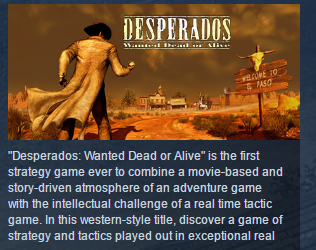 Desperados: Wanted Dead or Alive STEAM KEY