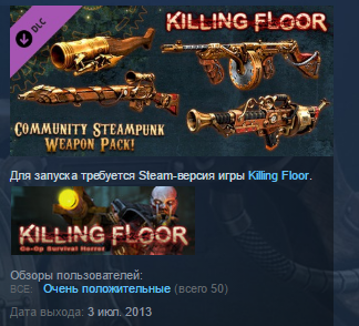 Killing Floor Community Weapon Pack 2 STEAM KEY GLOBAL