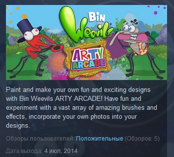 Bin Weevils Arty Arcade   ( Steam Key / Region Free )