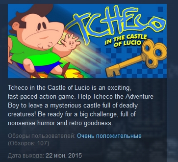 Tcheco in the Castle of Lucio ( STEAM KEY REGION FREE )