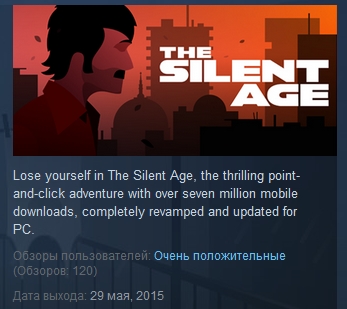 The Silent Age ( Steam Key / Region Free ) GLOBAL ROW
