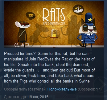 Rats - Time is running out! ( Steam Key / Region Free )