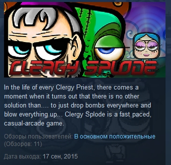 Clergy Splode  ( Steam Key / Region Free ) GLOBAL