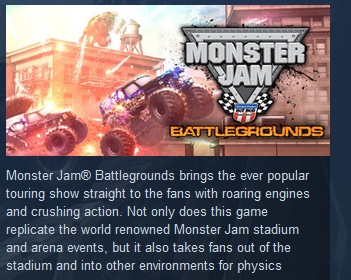 Monster Jam Battlegrounds ( Steam Key / Region Free )