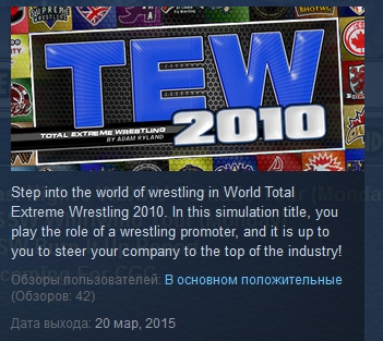 Total Extreme Wrestling 2010 ( Steam Key / Region Free)