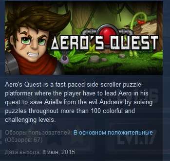 Aero´s Quest  ( Steam Key / Region Free )