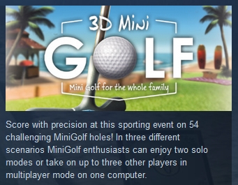 3D MiniGolf  ( Steam Key / Region Free ) GLOBAL