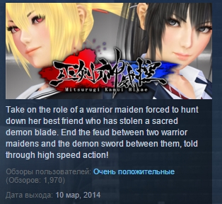 Mitsurugi Kamui Hikae STEAM KEY REGION FREE GLOBAL ROW