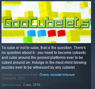 GooCubelets ( Steam Key / Region Free ) GLOBAL ROW
